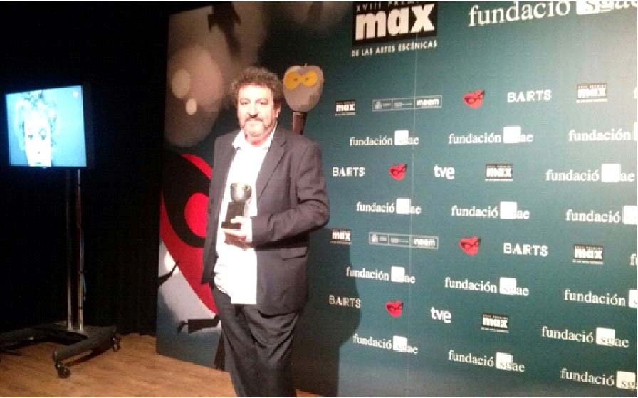 Juan Gómez-Cornejo winner of the Max Award 2015